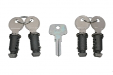 Set of 4 keys + 4 lock cylinders for bicycle carrier 7E0071104